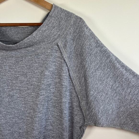 We The Free Boat Neck Dolman Sleeve Sweater Top Shirt Knit Heather Gray Size XS - Picture 3 of 9